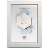 aFFa frames AFFA, Hekla, cornice portafoto in MDF, facile da pulire, rettangolare, con vetro acrilico, bianco, 18 x 24 cm