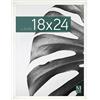 MCS Cornice per Poster Studio Gallery 45,7 x 61,0 cm, Aspetto Legno Bianco, Legno MDF, Fissaggio a Parete Verticale e Orizzontale, Grande Cornice per Poster e Opere d'Arte (Confezione da 1)
