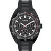 Timex TW2Y22800 Trend, Orologio da uomo da 45 mm, con cinturino a bracciale in acciaio inox nero, quadrante nero e cassa nera