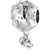 LES FOLIES DI PAOLA GRIECO Charm Astronauta Luna Meteorite Asteroide Spazio Universo in argento 925 - Les Folies per Pandora