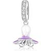 LES FOLIES DI PAOLA GRIECO Charm Fiore di Loto Bocciolo Simbolo Serenità Ciondolo Pendente in argento 925 - Les Folies per Pandora