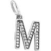 LES FOLIES DI PAOLA GRIECO Charm Lettera M Iniziale Nome Ciondolo Pendente in argento 925 - Les Folies per Pandora