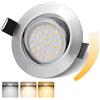 GeyouLux Faretti Led da Incasso per Cartongesso Orientabili Nichel Set di 1