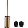BGL Portascopino per WC in Oro Rosa | Set di Spazzola e Supporto in Acciaio Inox con Supporto Igienico | Design Elegante per Bagno e WC degli Ospiti