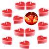 QYEHF 18PCS Candela Cuore,Candele da Tè a Forma di Cuore, San Valentino, D'amore Romantico per San Valentino,Matrimoni o Anniversari - 4cm