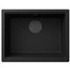 Elleci Time Undermount UM 105 Total Black LG210540BSOBKM Lavello da Incasso 1 Vasca Sottotop - Sopratop Monovasca 550 x 435 mm finitura Granitek Matt Nero 40