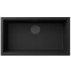 Elleci Time Undermount UM 130 Total Black LG213040BSOBKM Lavello da Incasso 1 Vasca Sottotop - Sopratop Monovasca 750 x 435 mm finitura Granitek Matt Nero 40