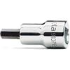 BETA 910PE 4 - Chiavi a bussola maschio esagonale con attacco quadro femmina 3/8 cromate - inserti bruniti