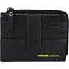 MOMO Design Portafoglio Uomo in Vera Pelle, Porta Carte di Credito, Sottile, Con Protezione RFID, Scatola Regalo In Legno