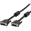 DIGITUS Cavo di collegamento DVI, DVI(24+1), 2x ferrite M/M, 3,0m, DVI-D Dual Link, nero
