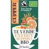 CUPPER Tè Verde Energy Support Biologico e Fairtrade con Arancia, Acerola, Guaranà e Matcha 20, Filtri 100% Biodegradabili, Confezione da 20 Bustine