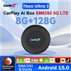 CarlinKit CarPlay Ai Box Android 15 Ultra2 SM6350 8GB + 128GB Smart Android TV Box Wireless CarPlay Android Auto GPS per auto OEM