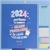 Mr. Wonderful Mr.Wonderful - Calendario da parete magnetico 2024 blu - Portami bei momenti, grandi programmi... e la cena, … 34 x 35 x 0,5