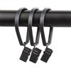 Rod Desyne Curtain Pivot Rings for 2,5 cm Asta, Nero, 1.375 in.