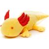 Uni-Toys Axolotl originale (giallo con occhi rossi) - 32 cm (lunghezza) - Peluche animale acquatico - Peluche