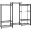 VEVOR Stand Appendiabiti Capacità Carico Statica Max. 362 kg con 8 Ripiani Carico 40 kg Singolo per Camera da Letto Soggiorno, Appendiabiti da 4 Barre 1740 x 450 x 1800 mm in Acciaio al Carbonio Q235