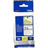 Brother TZe-S251 Nastro con adesivo rinforzato, Nero su Bianco 24mm, 8mt
