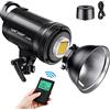 K&F CONCEPT ST-60W Luce Fotografico,5600 K Monoluce ad Alta potere Professionale con Supporto di Bowens,per Video Foto Studio Photography Registrazione
