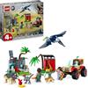 LEGO Jurassic World Centro di Soccorso dei Baby Dinosauri, Giocattolo per Bambini e Bambine da 4 Anni in su, Set con Mini Triceratopo, Anchilosauro e Velociraptor, Regalo Amanti degli Animali 76963