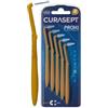 CURASEPT SPA Scovolino Curasept Proxi Angle Misura T14 Conico Iso 4 Colore Ocra Diametro 1,4 Mm 5 Pezzi