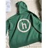 PPF nascosto Nuova felpa con cappuccio HIDDEN New York in cashmere taglia media verde bian...