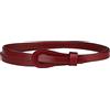 Elerevyo Cinture regolabili in ecopelle da donna, cinturino in vita magro alla moda, Rosso vinaccia, Etichettalia unica