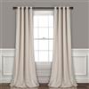Lush Decor Tenda oscurante isolata con occhielli, design classico e moderno, elegante decorazione per finestre, tende lunghe per soggiorno, camera da letto o sala da pranzo, 132,1 cm x 274,3 cm