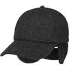 LIPODO Coppola con Paraorecchie Uomo - Cappello Piatto Visiera, Fodera Autunno/Inverno Inverno - L (59-60 cm) Antracite