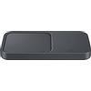 Samsung Wireless Charger Duo 15W Fast Charging 2.0 con Caricabatterie 25W, Grigio scuro