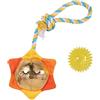 Fringe Studio Plush Dog Toy with Rope, SUN-DAY I'M IN LOVE, Pet Shop Collection (314526)