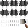DERJDISF Push Pull per Ante，Chiusura Magnetica Doppia a Spinta Push per Porta - 6x Dispositivi con 12 Rondelle e 20 Viti M416 - Sistema di Chiusura Sicuro per Armadietti e Mobili, Facile da Usare, Magnetico