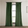 HPD Half Price Drapes Heritage - Tende in velluto felpato, lunghe 213 cm, oscuranti, per camera da letto e soggiorno, 127 x 213 cm (larghezza x lunghezza), 1 pannello, verde eden