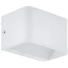 Eglo LED Lampada da Parete Sania 4, 1 fiamma, design minimalista, faretto da parete interno in alluminio, lampada soggiorno, lampada corridoio bianca, L 13 cm