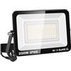 YOJZMA 200W 20000LM Faro LED da esterno con spina, Bianco Caldo 3000K
