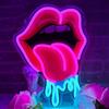 Flixyticy Insegne al neon per decorazioni murali, insegne colorate illuminate a LED alimentate tramite USB e dimmerabili per camere da letto, dormitori, feste, compleanni (Lips)