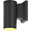 Aigostar Lampada da Parete Esterno Impermeabile IP65,GU10 Alluminio Lampada da Parete Esterni,Applique Moderna,Luce Esterno per Muro Portico Corridoio Terrazza,Nero