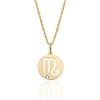 Aka Gioielli® - Collana Zodiaco Scorpione Argento 925 Placcato Oro con Ciondolo Segno Zodiacale Scorpione per Donna