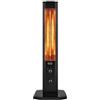Stufa ad infrarossi verticale vinco nero 1200 w