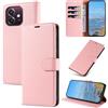 KKEIKO Cover per Oppo A40 / A40M / Oppo A3 4G / 5G, Antiurto Custodia in PU Pelle con Blocco RFID, Magnetico Protettiva Cover per Oppo A40 / A40M / Oppo A3 4G / 5G, Rosa