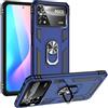 Max Power Digital MPD Cover per Xiaomi Poco X4 Pro 5G con Girevole Anello 360 Gradi Custodia Magnetica Antiurto Rigida Resistente Protettiva Case Bumper Ring (Xiaomi Poco X4 Pro 5G, Blu)
