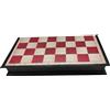 GUTEINTE Scacchiera Magnetica Portatile, Portatile Scacchiera Magnetica Chess Dama Scacchi Pieghevole da Viaggio per Adulti e Bambini (classico 36cm, Marrone chiaro)