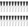APOMOONS 20 pezzi RC Carrozzeria Clip, Deerc di Ricambio con Linguette di Apertura, RC Car Clips RC Corpo Shell Pin Bent Springy R Pins 1/8 1/10 clip per Carrozzeria Deerc Nero
