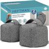 HEFTMAN Fermaporta A Pavimento, Tessuto, Decorativo Fermaporta A Sacco, Fermaporta Stoffa Con Manico, Ferma Porta Da Pavimento - Set Da 2 Pezzi