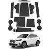 SHAOHAO tappetini Compatibile con BMW X1 U11 2023 2024 Anti-polvere antiscivolo Supporto tazza interno Tappetini tappetini in gomma console centrale antiscivolo accessori BMW X1 U11 Nero