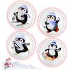 DTXYBC Scaldamani pinguino, 4 Pezzi scaldamani riutilizzabili, Scaldamani per Bambini, Scaldamanis Portatili, Scaldamanis Tascabili Forma Penguin per le giornate fredde e in viaggio