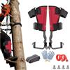 HEYOUTH Picchetti per arrampicata su alberi,punte per arrampicata sugli,Picchi Per Alberi Regolabili Per Arrampicata Su,punte per arboricoltori e arrampicata con 2 artigli,con Guanti e Cinghie per i Piedi pe