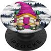 Funny Camper Hiking Gnome Gifts For Men Mountain Hike Gnome With Pine Tree Pattern For Hiking Mom PopSockets PopGrip Adesivo