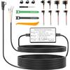 Range Tour Kit Cablaggio USB-C, Dash Cam Hardwire Kit con 4 Tipi/8 Fusibili Adattatori, Cavo Tap e Strumento di Installazione 4m/13.12ft 12V/24V a 5V/2.5A Auto Cavo di Ricarica Kit