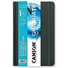 Canson Graduate Book, Blocco da disegno, double face, stampa a freddo a grana fine, 250 gsm, copertina rigida, 14 x 21,6 cm, bianco, 28 fogli