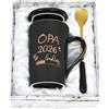 Joymaking Tazza da caffè Opa Loading 2026 Regalo per futuro nonno annuncio perfetto di gravidanza Tazza regalo per futuro nonno, 400ml Nero